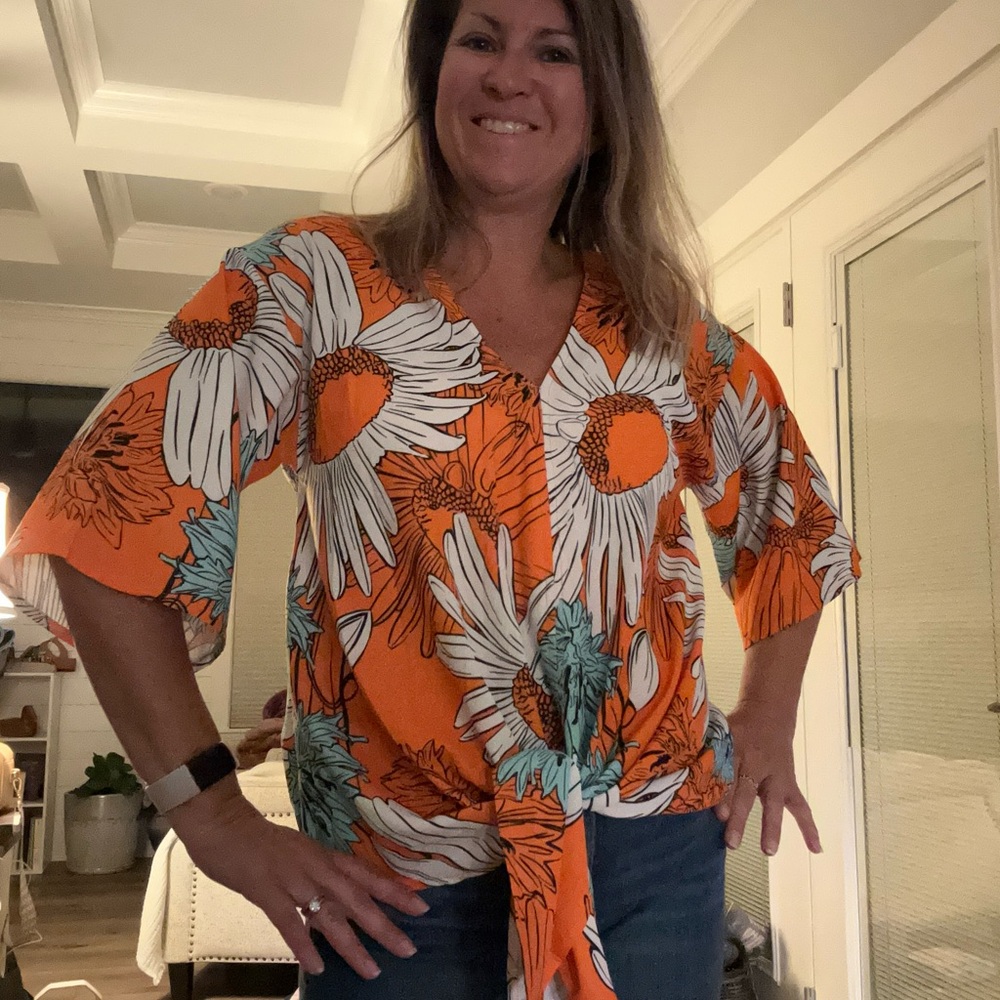 Secrets Vibrant Floral Women's Blouse